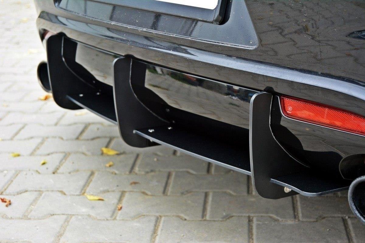 Maxton Design VW SCIROCCO R Diffusor Heck Ansatz für Heckschürze für & Heck Ansatz Flaps Diffusor