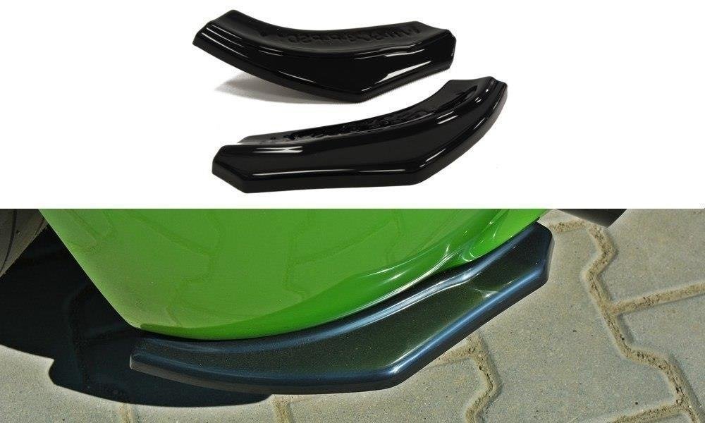 Maxton Design Heck Ansatz Flaps Diffusor für VW SCIROCCO R schwarz Hochglanz